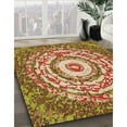 thumbnail image 3 of Ahgly Company Machine Washable Indoor Round Transitional Mahogany Brown Area Rugs, 8' Round, 3 of 7