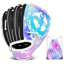 Sylfairy Kids Baseball Glove Softball Gloves for Girls, Baseball Mitts with Drawstring Bag, Teeball Gloves for Training and Beginner,Left Hand Gloves, Right Hand Throw