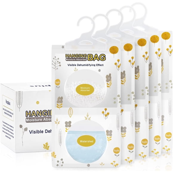 Deshumidificador de armario colgante Vacplus con absorción de humedad, paquete de 5 unidades, 500 ml