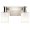 thumbnail image 3 of 55175PN Kichler Lighting Adani - 2 Light Bath Vanity In Modern Style-8.25 Inches Tall and 14.5 Inches Wide-Polished Nickel Finish, 3 of 6