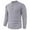 Gray, variant on SERTG Men's Round Neck Sweater Fall Winter Solid Color Stylish Casual Half Button Stretch Knit Sweater Soft Men's Sweaters Pullover(Black,L)