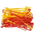 thumbnail image 1 of Cuchillas para desmalezadoras Uxcell 50 Pack Cuchillas de reemplazo de línea plástica flexible, cuchilla de cabeza de recortadora gruesa para recortadora y bordeador amarillo y rojo, 1 of 7