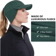 thumbnail image 2 of GADIEMKENSD Women's Ultra-Warm Winter Fleece Ponytail Hat, Reflective for Night Safety, Drop Down Ear Warmer, 2 of 6