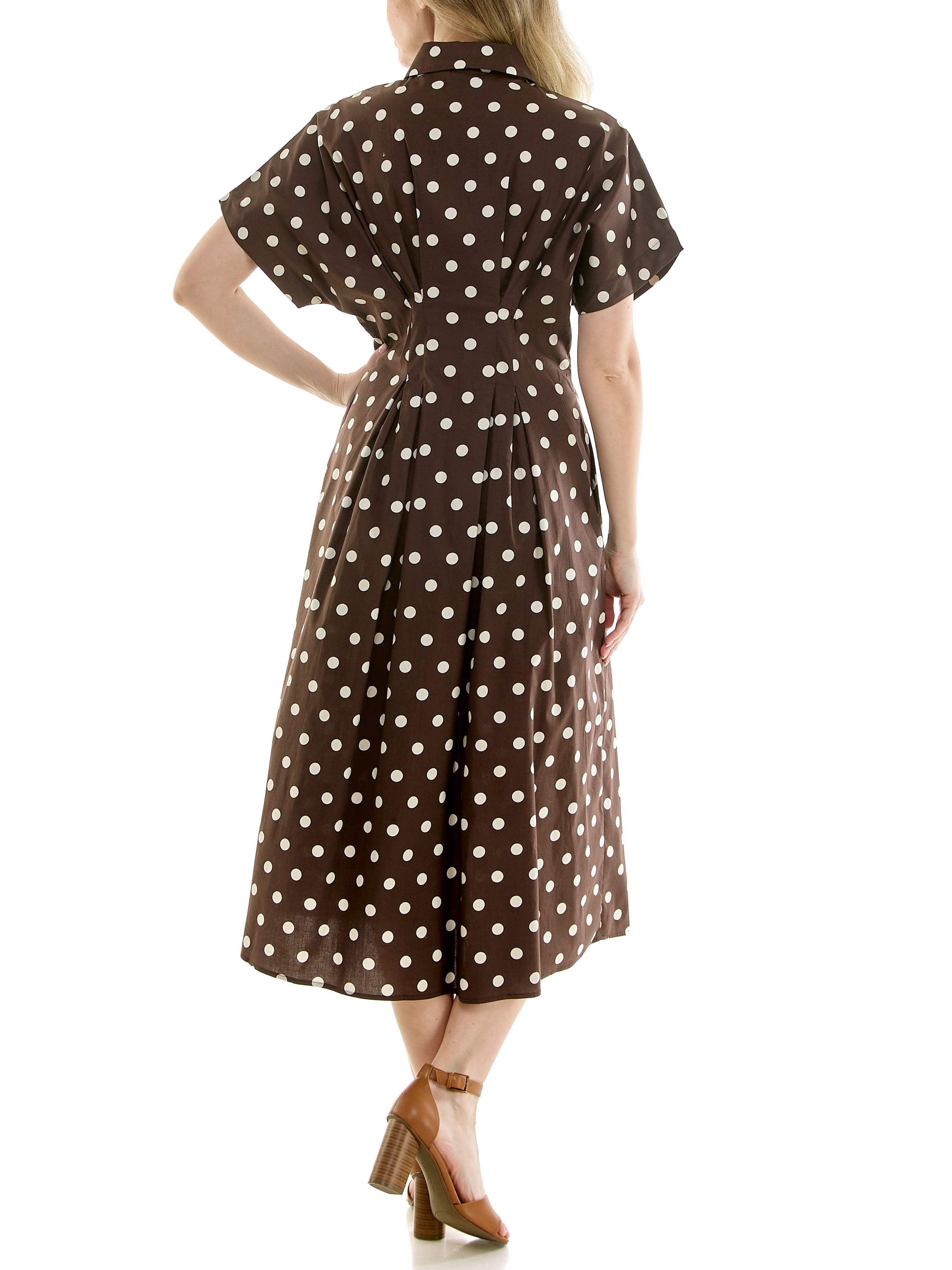 Nicole Miller Pintuck Waist Shirtdress, Sizes 4-16