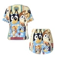 thumbnail image 5 of Lsque Bluey Women's Short-Sleeved Pajama Set - 2 Piece Soft and Lightweight Sleepwear Set-Large, 5 of 9