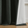 thumbnail image 4 of SUNSHIELD SIGNATURE Colton 100% Blackout Curtains for Living Rooms, Single Curtain Grommet, 50” x 63”, Dark Green, 4 of 7