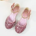 thumbnail image 7 of JSCDRPDWL Size 10 Toddler Girl Sandals Boy Slippers Size 3 Toddler Girls' Low Heeled Rhinestone Bows Princess Dress Shoes-Ideal for Weddings and Parties New Baby Girl Gifts, 7 of 7