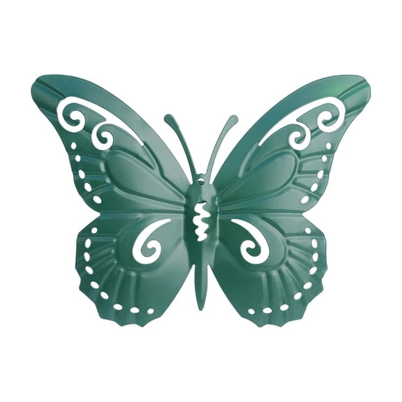 Dvumao Metal Outdoor Garden and Courtyard Decor, Butterflys Wall Decoration, Fence Decoration