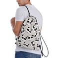 thumbnail image 4 of Yiaed Cute Panda Print Drawstring Bags Drawstring Backpack Bulk String Back Pack Gym Sport Bag-Small, 4 of 5