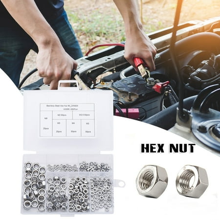 

VeliToy 250pcs M2/2.5/3/4/5/6 Hexagon Nut Set Sheep Screw Cap Hand Screwed Hexagon Nut Machine Screws Fastener