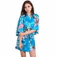 thumbnail image 3 of KIMONO - Silk/Satin Robe - Pretty FLORAL, 3 of 7