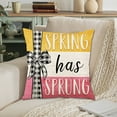 thumbnail image 4 of SPOORYYO Spring Printed Pillow Cover with Zipper, Polyester Cushion Cover for Sofa Decor, 4 of 6