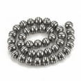 thumbnail image 2 of Electroplate Non-magnetic Hematite Beads Strands Round Platinum Plated 8mm Hole: 1.5mm 51pcs/strand 15.7 inch, 2 of 2