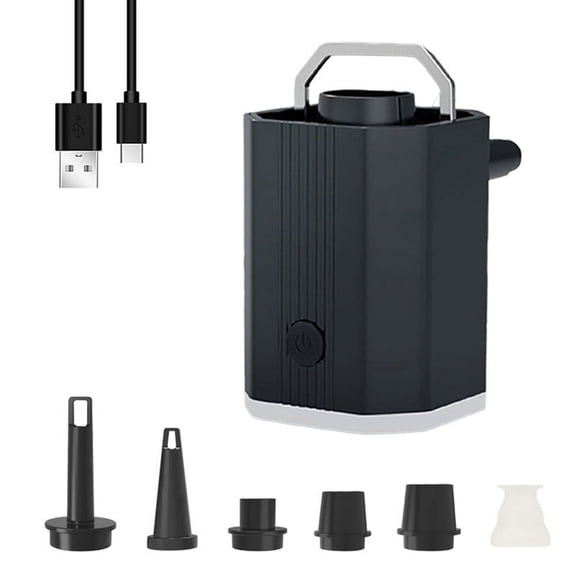 Mini Air Pump, Small Travel Pump with Camping Light and Suction, for Mat Vacuum Storage Bag Suction