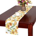 thumbnail image 2 of MKHERT Vintage Yellow Poppy Flowers Table Runner Home Decor for Kitchen Dining Wedding Party 16x72 Inch, 2 of 3