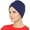 Navy, variant on Beemo Women's Cancer Turban - Gathered Hair Wrap Hats for Adult Female - White