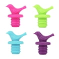 thumbnail image 4 of Tapones de vino de silicona, tapón colorido para botella de vino, paquete de 12 tapones selladores al vacío reutilizables con tornillos para licor, 4 of 5