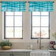 thumbnail image 4 of LALILO Kitchen Curtain Valance Water Blue Water Pool Beach Rod Pocket Window Curtain 52"x 18" Set of 2, 4 of 7
