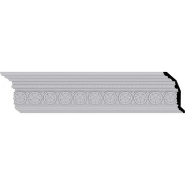 5 3/4"H x 3 1/8"P x 6 1/2"F x 94 1/2"L, (2" Repeat), Washington Crown Moulding