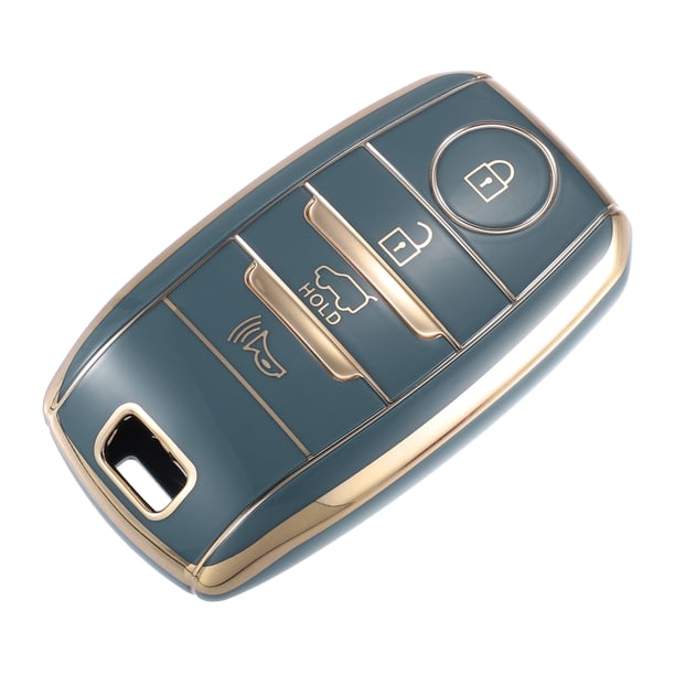 Auto Remoto Llave Fob Estuche Cubierta 4 Botón Protector para kia Forte Azul