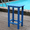 Navy Blue-Stool, variant on YYAo HDPE Outdoor Dining and Bar Table, Dining Table for Lawns, Gardens, Backyards, Pool Sides, Bar Table Waterproof Corrosion-Resistant All Weather, Navy Blue