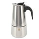 thumbnail image 1 of Cafetera, Olla Moka De Tamaño Portátil Con Doble Fondo De Acero Inoxidable, Diseño De Filtro Incorporado, Cafetera Expreso Para Estufa, Cafetera Para Capuchinos Y Lattes, 1 of 7