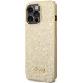 thumbnail image 2 of Guess Phone Case for iPhone 14 Pro in Gold Glitter Flakes, Anti-Scratch PC/TPU, Comfortable & Durable Hard Case, 2 of 5