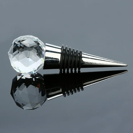 

Hengtai Diamond Crystal Stainless Steel Champagne Stopper Sparkling Wine Bottle Plug Sea White