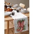 thumbnail image 6 of Ldtrchee Christmas Table Runner 72 Inches, Cowboy Xmas Botanical Watercolor Bed Runner Dresser Scarves Tabletop for Indoor Outdoor Parties/Ceremony/Banquet, 18" x 72", 6 of 8