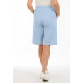 thumbnail image 3 of Roaman's Women's Plus Size Linen-Blend Pull-On Elastic Waist Shorts, 3 of 6