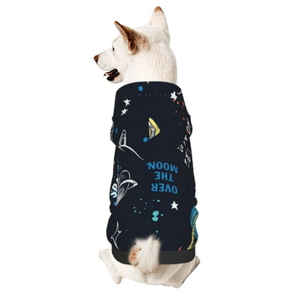 Balery Space Sudadera con Capucha para Perros Pequeños – Ropa para Mascotas, Disfraz para Perros y Gatos, Ideal para Fiestas y Cosplay-Large