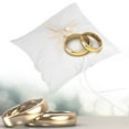 thumbnail image 3 of YUMILI Oreiller pour Anneaux de Mariage, Porte-Oreiller pour Anneaux de Mariage en Ivoire avec étoile de mer(20 * 20CM), 3 of 10