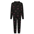 thumbnail image 5 of Hello Kitty Unisex Onesie Pajamas Zipper Jumpsuit Hooded One Piece Sleepwear for Family Mens Womens, 5 of 7