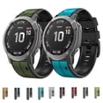 thumbnail image 3 of For Garmin Approach S62 22mm Silicone Sports Two-Color Watch Band-2025, 3 of 4
