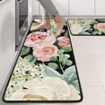 thumbnail image 2 of Kitchen Rugs Sets Of 2,Pioneer Flower Floral Print Pattern Anti Fatigue Kitchen Mat Rugs Non Slip Washable,Decorative Kitchen Floor Mats for Kitchen,Sink,Laundry,17"x47"+17"x47", 2 of 5