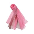 thumbnail image 2 of INSPIRAR CHIC Bufanda de Mujer Chiffon Seda Color Gradiente Ligera Chal Largo Khaki Rosa, 2 of 8