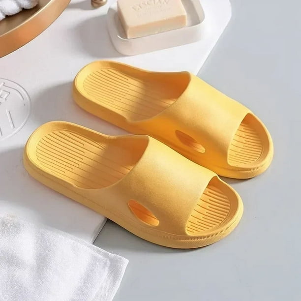 Zapatillas de casa EVA Cloud para hombre, sandalias antideslizantes de suelo interior de verano para parejas, chanclas de baño de Hotel Unisex para familia, zapatos deslizantes