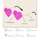 thumbnail image 4 of Sonducket Gafas de sol con forma de corazón para mujer, traje de senderismo y acampada, gafas de protección solar, gafas para fiesta, banquete, Lentes Dorado Azul Claro, 4 of 6