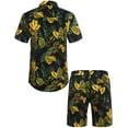 thumbnail image 2 of Mens Flower Shirt Hawaiian Shorts Sets Casual Button Down Short Sleeve Beach Shirt 2025, 2 of 5