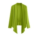 thumbnail image 2 of BADHUB Plus Size Sheer Cardigans for Women Lightweight Open Front Tie Front Bolero Shrug Summer Oversized Shawl Jacket Green 6XL, 2 of 3