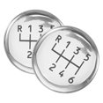 thumbnail image 3 of 2pcs Car Transmission Shift Stickers Manual Vehicle Transmission Decal Universal Gear Knob Cover Cap Round Shift Stick Decal Car Interior Decorative Stickers, 3 of 8