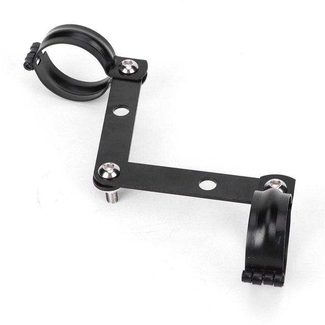 Soportes de Faros Universales, Abrazadera de Montaje de Horquilla Ajustable Mecanizada Cnc de Con 2 Abrazaderas y Tiras Protectoras, SE Adapta A Varias Motocicltas para,