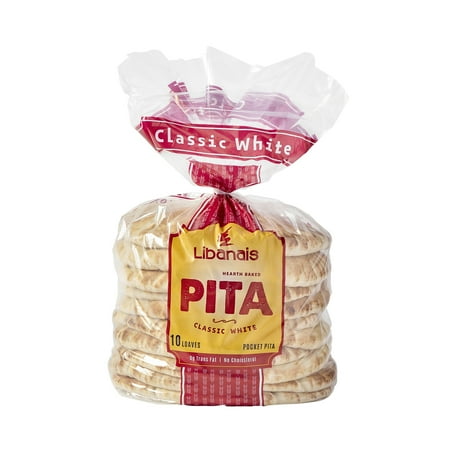 LIBANAIS CLASSIC WHITE PITA POCKET 6" 10 LOAVES