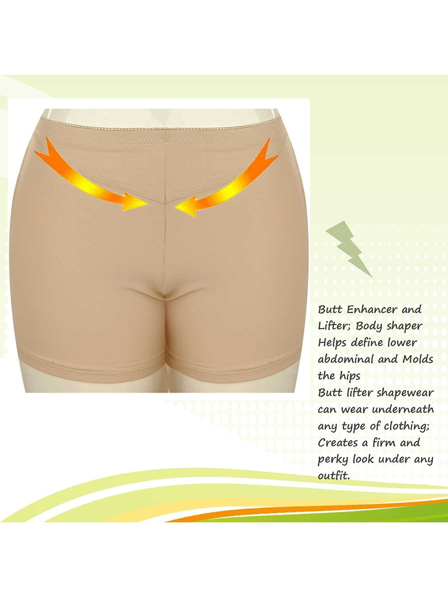 Women High Waist Lace Butt Lifter Body Shaper Tummy Control Panties  Boyshort Pad Shorts Hip Enhancer Shapewear - Quick Space Mart
