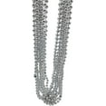 thumbnail image 6 of Silver 33" Round Metallic Beads Mardi Gras Necklaces, 6 of 7