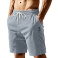 thumbnail image 2 of ZRGHAOYLQ Men's Soft Corduroy Casual Shorts Elastic Drawstring Waist 5 Inch Shorts with Side Pockets Solid Color Summer Vacation Shorts, 2 of 8