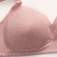 thumbnail image 6 of YWDJ Plus Size Everyday Bras for Women Full Coverage Soft Push up Wireless Comfort Straps Support Bralette Breathable Soft Bra for All Shapes Sagging Breasts Pink 5XL, 6 of 6