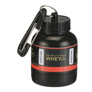 Portable Protein Powder Bottle With Whey Keychain Health Funnel Medicine  Box Small Water Cup Outdoor Camping Container