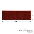 thumbnail image 4 of Sussexhome Carpet Stair Treads for Wooden Steps - Indoor Staircase Step Treads with Thick Carpet & Pattern Design - 9'' x 28'', Red & White, Pack of 13, 4 of 7
