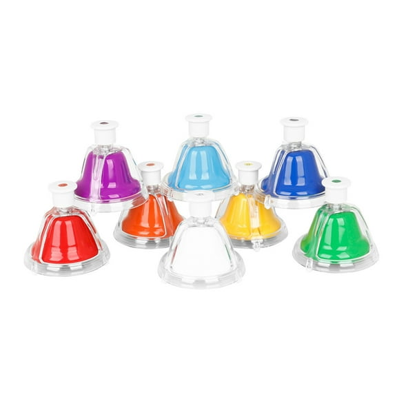 Desk Bells Kids 8 Notes Bells Chromatic Diatonic Hand Bells Toddler Musical Learning Percussion Instrument Musical Toy